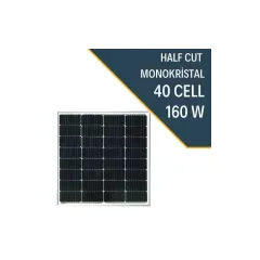 HZL POWER 160W HALF CUT MONOKRİSTAL GÜNEŞ PANELİ